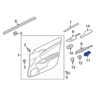 Honda OE - Front Left Door Window Lock-Out Switch