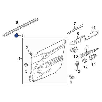 Honda OE - Door Interior Trim Panel Grommet