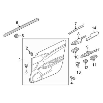 Honda OE - Front Door - Interior Trim (EX / EX-L / EX-T / LX / Touring Sedan)