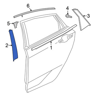 Honda OE - Rear Right Forward Door Applique