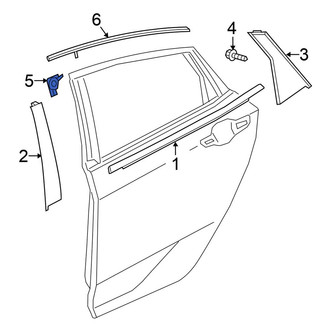 Honda OE - Front Right Door Molding