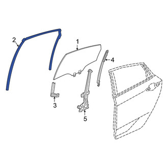 Honda OE - Front Right Window Channel
