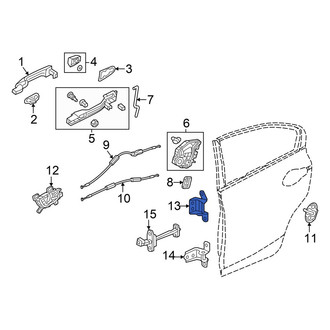 Honda OE - Front Left Lower Door Hinge