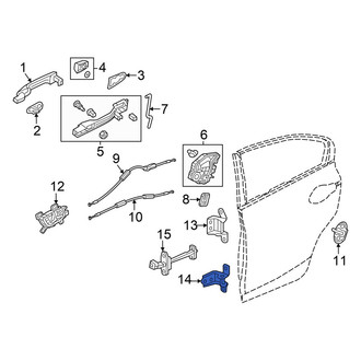 Honda OE - Front Left Lower Door Hinge