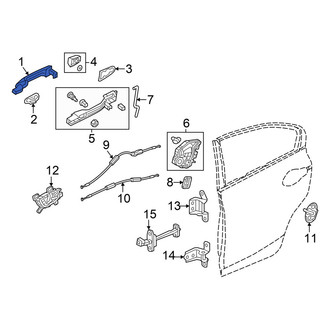 Honda OE - Front Left Outer Exterior Door Handle