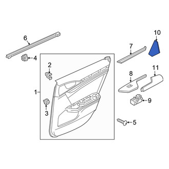 Honda OE - Rear Left Door Panel Insert
