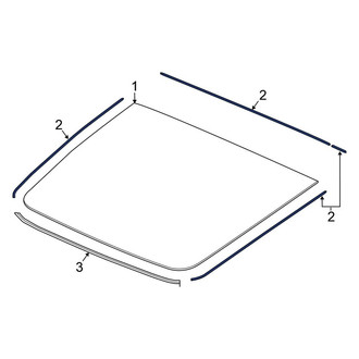 Honda OE - Side Panel Glass Seal