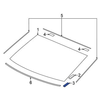 Honda OE - Back Glass Clip