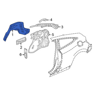 Honda OE - Rear Left Outer Wheel Housing Side Panel