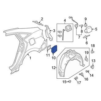 Honda OE - Rear Quarter Panel Vent