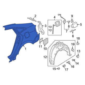 Honda OE - Rear Left Quarter Panel