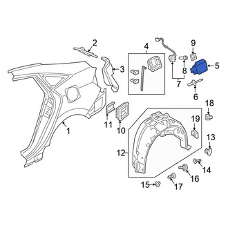 Honda OE - Rear Fuel Filler Door