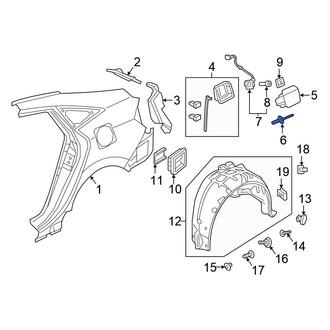 Honda OE - Fuel Filler Door Rivet