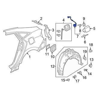 Honda OE - Rear Fuel Filler Door Lock Actuator
