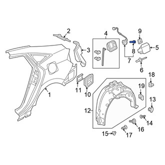 Honda OE - Fuel Filler Door Pin