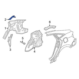Honda OE - Left Quarter Panel Bracket