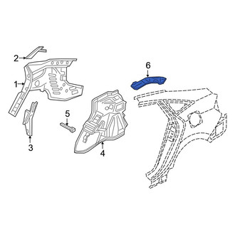Honda OE - Left Quarter Panel Bracket