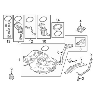 Honda OE - Fuel System Components (USA, Canada Built)