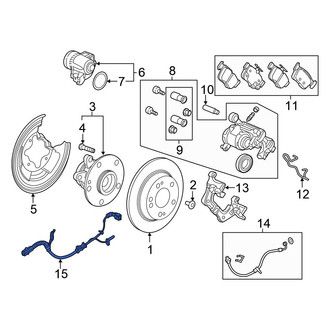 Honda OE - Rear Right ABS Wheel Speed Sensor
