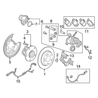 Honda OE - Rear Suspension - Brake Components