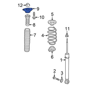 Honda OE - Rear Suspension Shock Absorber Mount