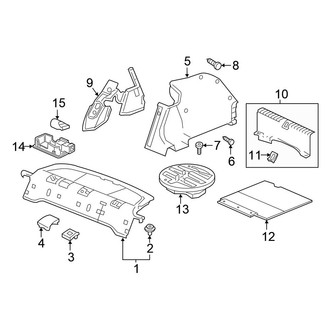 Honda OE - Rear Body & Floor - Interior Trim (EX / EX-L / LX / Sport / Touring Coupe)