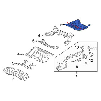 Honda OE - Rear Spare Tire Compartment