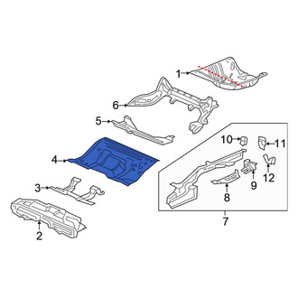 Honda OE - Rear Floor Pan
