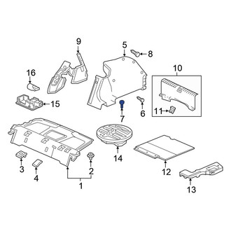Honda OE - Trunk Trim Panel Clip