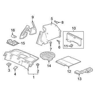 Honda OE - Rear Body & Floor - Interior Trim (Sedan)