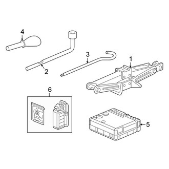 Honda OE - Rear Body & Floor - Jack & Components (EX / EX-L / LX / Sport / Touring Sedan)