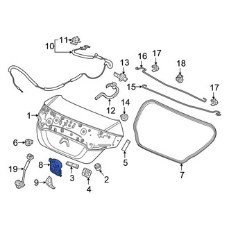 Honda OE - Rear Deck Lid Latch