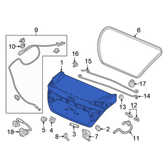 Honda OE - Rear Deck Lid