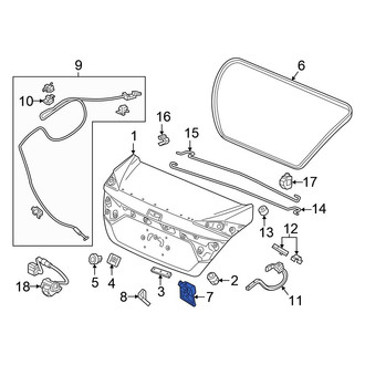Honda OE - Rear Deck Lid Latch