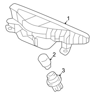 Honda OE - Rear Lamps - High Mounted Stop Lamp (EX / EX-L / EX-T / LX Sedan)
