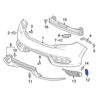 Honda OE - Rear Right Reflector Panel
