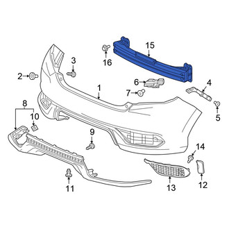 Honda OE - Rear Bumper Impact Bar