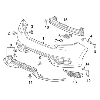 Honda OE - Rear Bumper - Bumper & Components (Coupe)