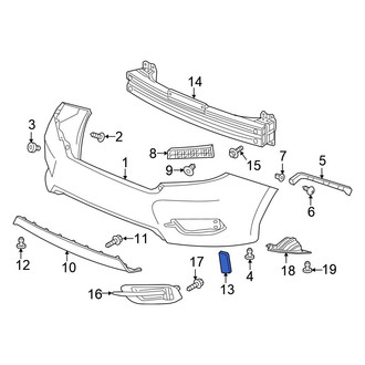 Honda OE - Rear Left Reflector Panel
