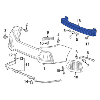 Honda OE - Rear Bumper Impact Bar
