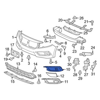 Honda OE - Front Right Fog Light Trim