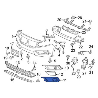 Honda OE - Front Right Fog Light Trim