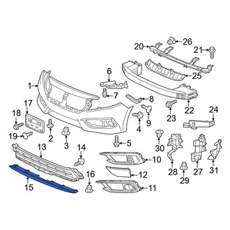 Honda OE - Front Lower Radiator Support Splash Shield