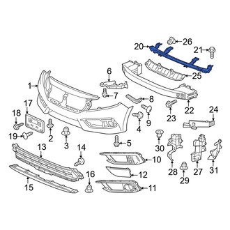 Honda OE - Front Bumper Cover Support Rail
