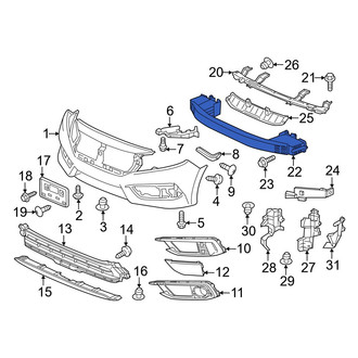 Honda OE - Front Bumper Impact Bar