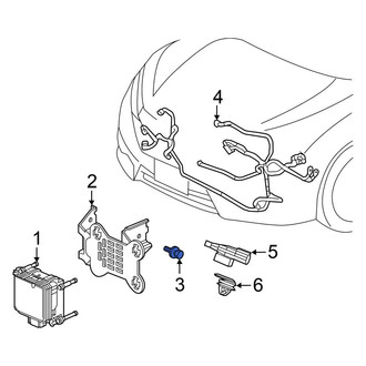 Honda OE - Battery Vent Tube Bolt