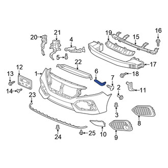 Honda OE - Front Right Bumper Guide