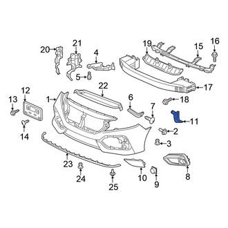Honda OE - Front Left Fog Light Cover