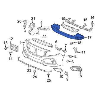 Honda OE - Front Bumper Impact Bar