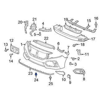 Honda OE - Bumper Splash Shield Clip